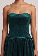 Glitter Strapless Bubble Dress