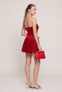 Glitter Strapless Bubble Dress