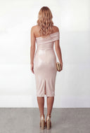 Ainara Off the Shoulder Side Slit Bodycon Dress