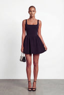 Irene Scuba Fit and Flare Mini Dress