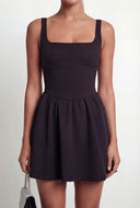 Irene Scuba Fit and Flare Mini Dress