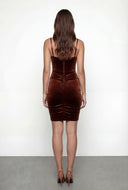 Velvet Sweetheart Corset Bodycon Dress