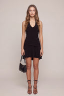 Ruffled Tiered Halter Dress