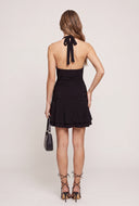 Ruffled Tiered Halter Dress