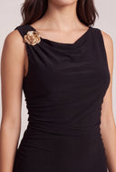 Ruched Tiered Ruffle Mini Dress
