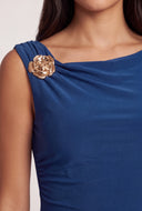 Ruched Tiered Ruffle Mini Dress