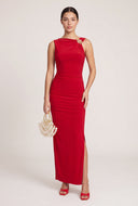 Asymmetrical Low Back Dress