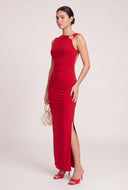 Asymmetrical Low Back Dress