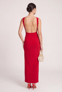 Asymmetrical Low Back Dress