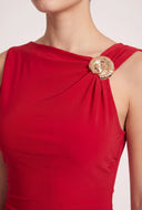 Asymmetrical Low Back Dress