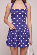 Polka Dot Halter Dress