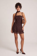 Lace Scarf Mini Dress