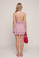 Lace Scarf Mini Dress