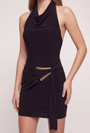 Tie Waist Halter Dress