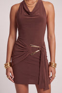 Tie Waist Halter Dress