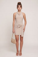 Tie Waist Halter Dress
