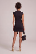 Asymmetrical Sash Front Dress