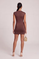 Asymmetrical Sash Front Dress
