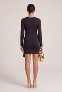 Long Sleeve Tie Waist Dress