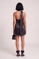 Satin Scarf Mini Dress