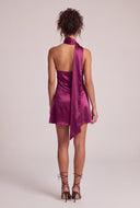 Satin Scarf Mini Dress