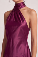 Satin Scarf Mini Dress