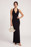 Cowl Halter Maxi Dress