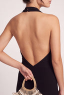 Cowl Halter Maxi Dress