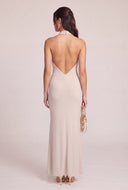 Cowl Halter Maxi Dress