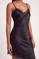 Satin Asymmetrical Midi Dress