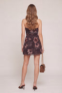 Floral Strapless Mini Dress