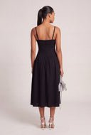 Corset Bodice Midi Dress