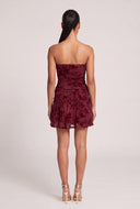 Floral Velvet Burnout Mini Dress