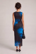 Floral High Neck Maxi Dress