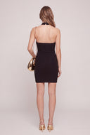 Glitter Halter Mini Dress