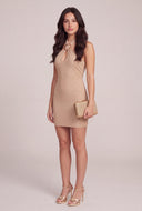 Glitter Halter Mini Dress