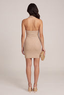 Glitter Halter Mini Dress