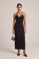 Sequin Halter Maxi Dress