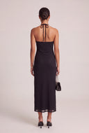 Sequin Halter Maxi Dress