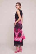 Floral Ruched Maxi Dress