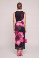 Floral Ruched Maxi Dress