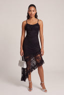 Lace Asymmetrical Cami Dress