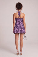 Floral Halter Mini Dress