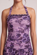 Floral Halter Mini Dress