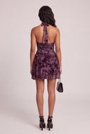 Asymmetrical Tiered Ruffle Mini Dress
