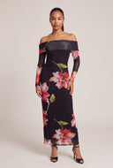 Floral Fold Over Maxi Dress