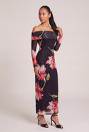 Floral Fold Over Maxi Dress