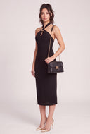 Keyhole Halter Midi Dress
