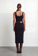 Annika Belted Scoop Neck Tank Dress