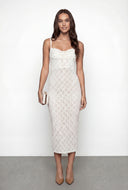 Floral Lace Bodycon Maxi Dress